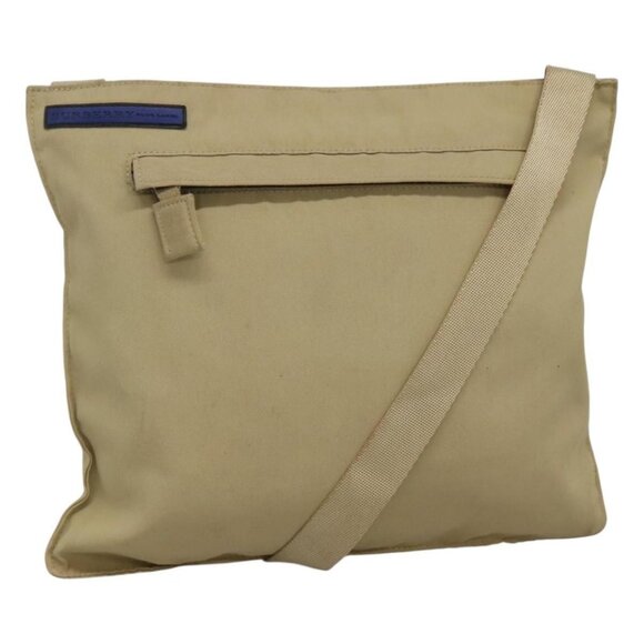 BURBERRY Blue Label Shoulder Bag Nylon Beige Auth ti2794 - Picture 1 of 16